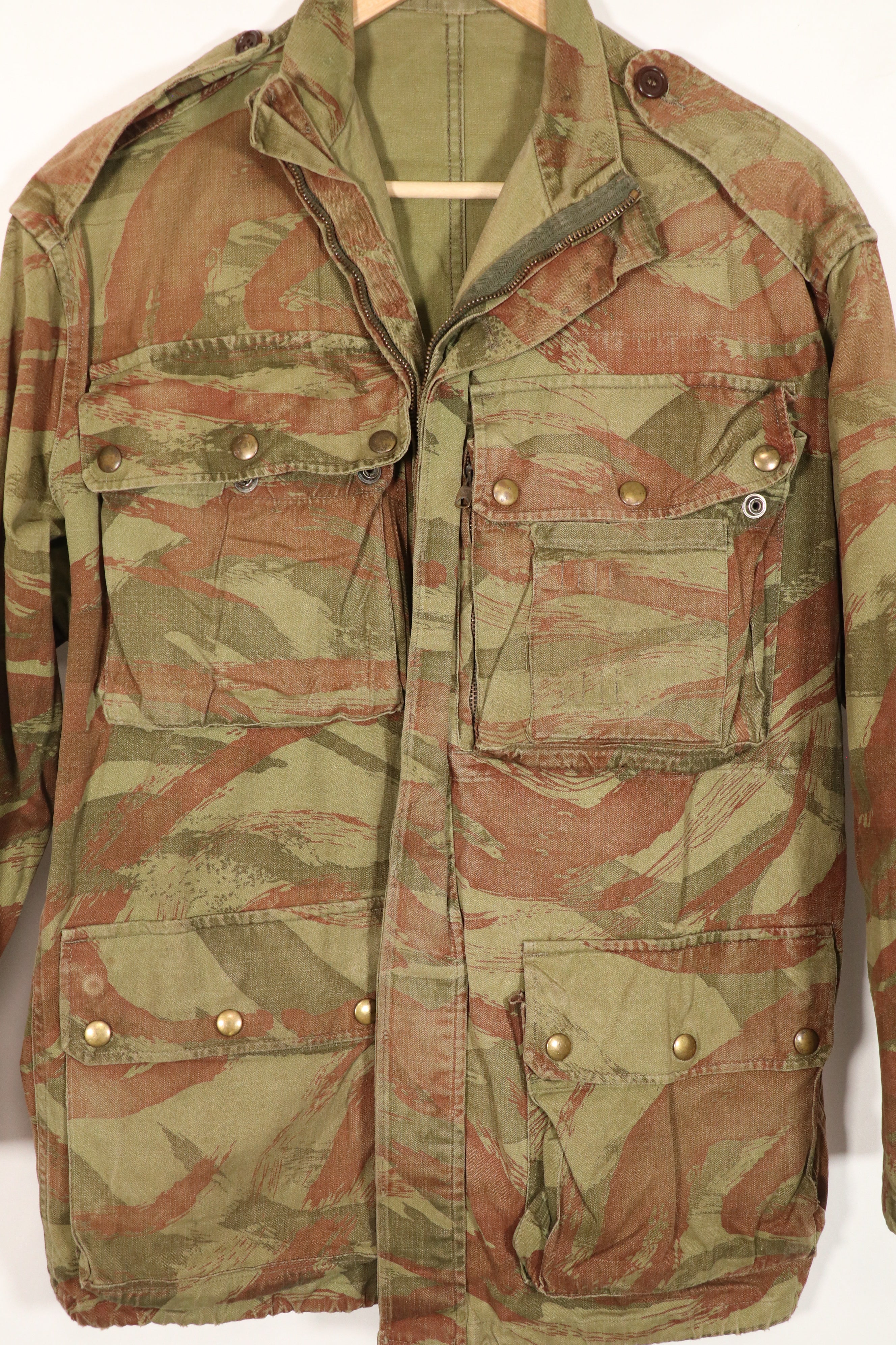 Real 1950's French Army Lizard Camouflage TAP 47/56 Airborne Jacket