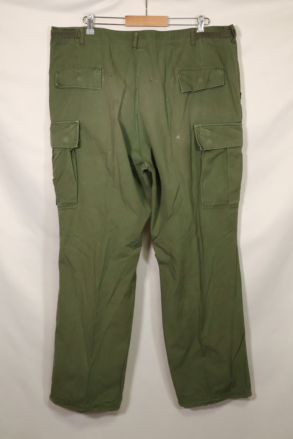 1967 Contract 3rd Model Non Ripstop Jungle Fatigue Pants X-L-R Used B