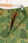 Authentic Fabric: Mitchell Pattern Camouflage, 1st Model Jungle Fatigue Pants, Tent Fabric, Used