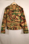 1950s, Indochina War, British Army Battle Dress-style, Lizard Camouflage, made from shelter half fabric, jacket, used