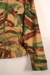 1950s, Indochina War, British Army Battle Dress-style, Lizard Camouflage, made from shelter half fabric, jacket, used