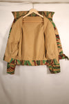 1950s, Indochina War, British Army Battle Dress-style, Lizard Camouflage, made from shelter half fabric, jacket, used