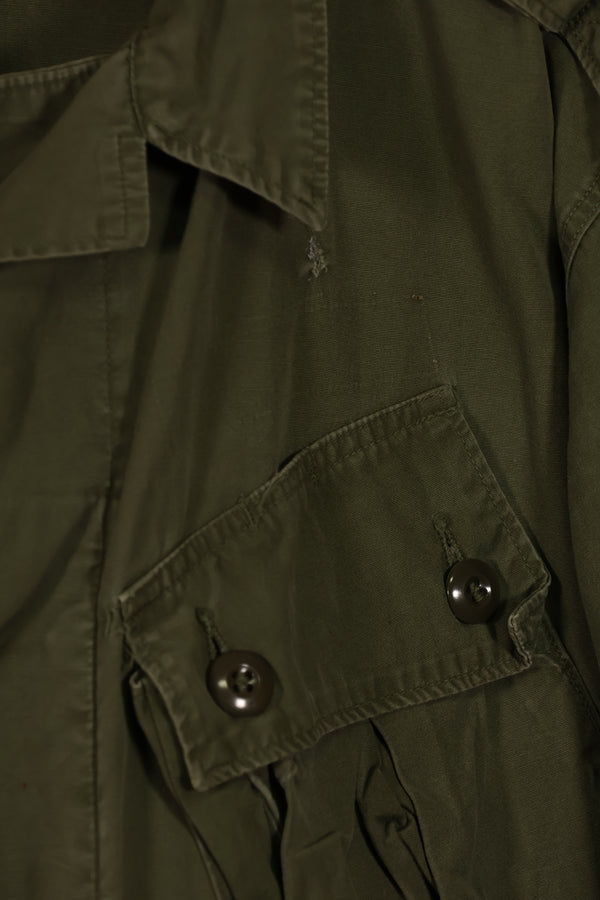 Real 1964 1st Model Jungle Fatigue Jacket, scratches, holes, poor condition.