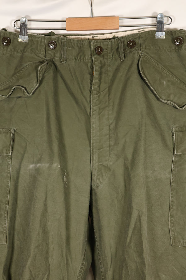 1952 Contract, M-L, U.S. Army, M51 Field Pants, Some Wear, Used