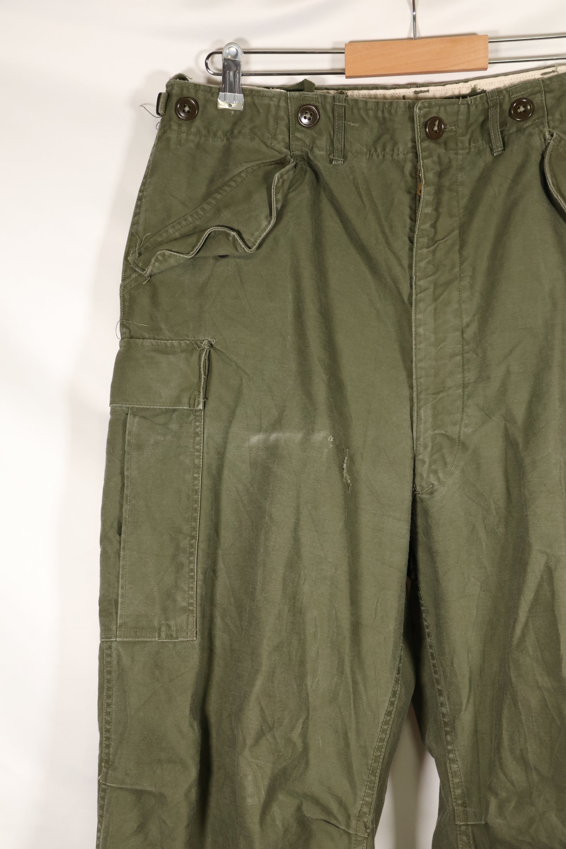 1952 Contract, M-L, U.S. Army, M51 Field Pants, Some Wear, Used