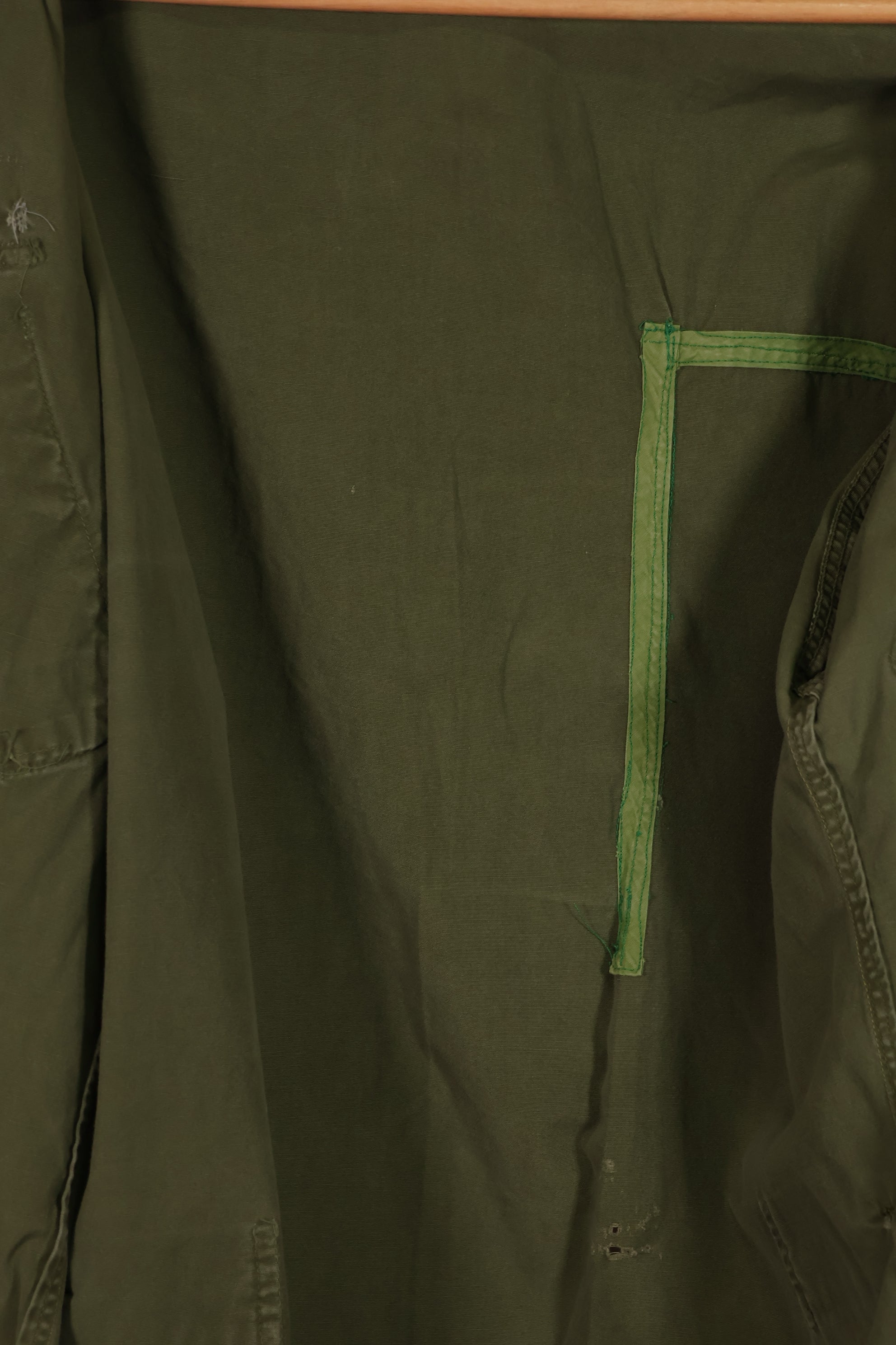 Real 1964 1st Model Jungle Fatigue Jacket, scratches, holes, poor condition.