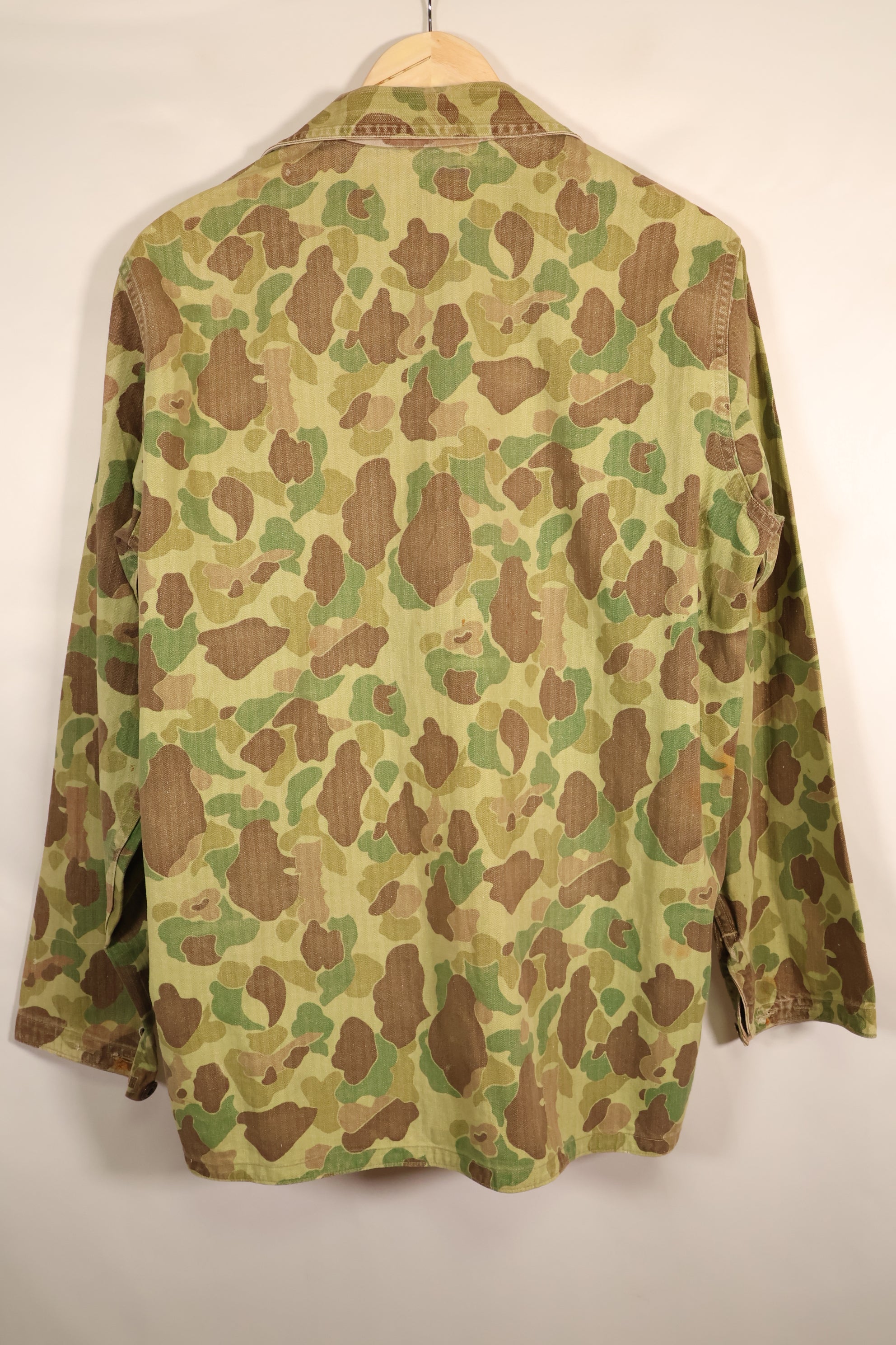 Early 1940s, Estimated Size 42, U.S. Marine Corps, Frogskin Camouflage, P-44 Jacket, Used