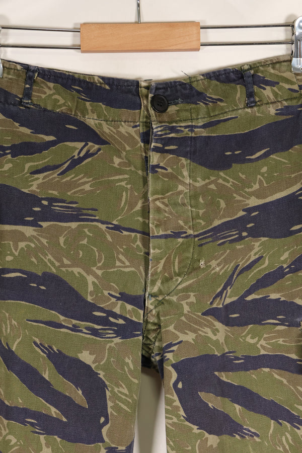 Circa 1970, Made in Okinawa, TO78, Silver Tiger Pattern, Tiger Stripe Pants, Used