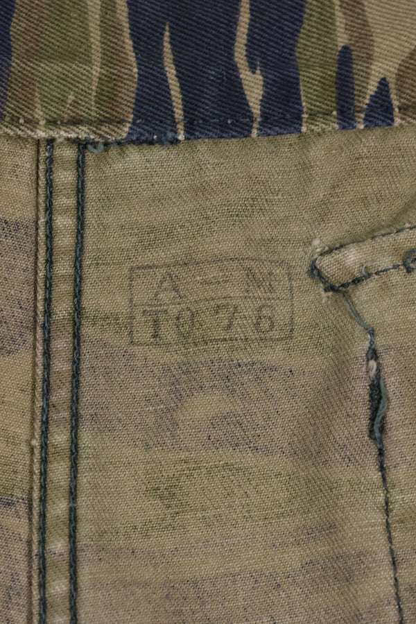 Circa 1970, Made in Okinawa, TO78, Silver Tiger Pattern, Tiger Stripe Pants, Used