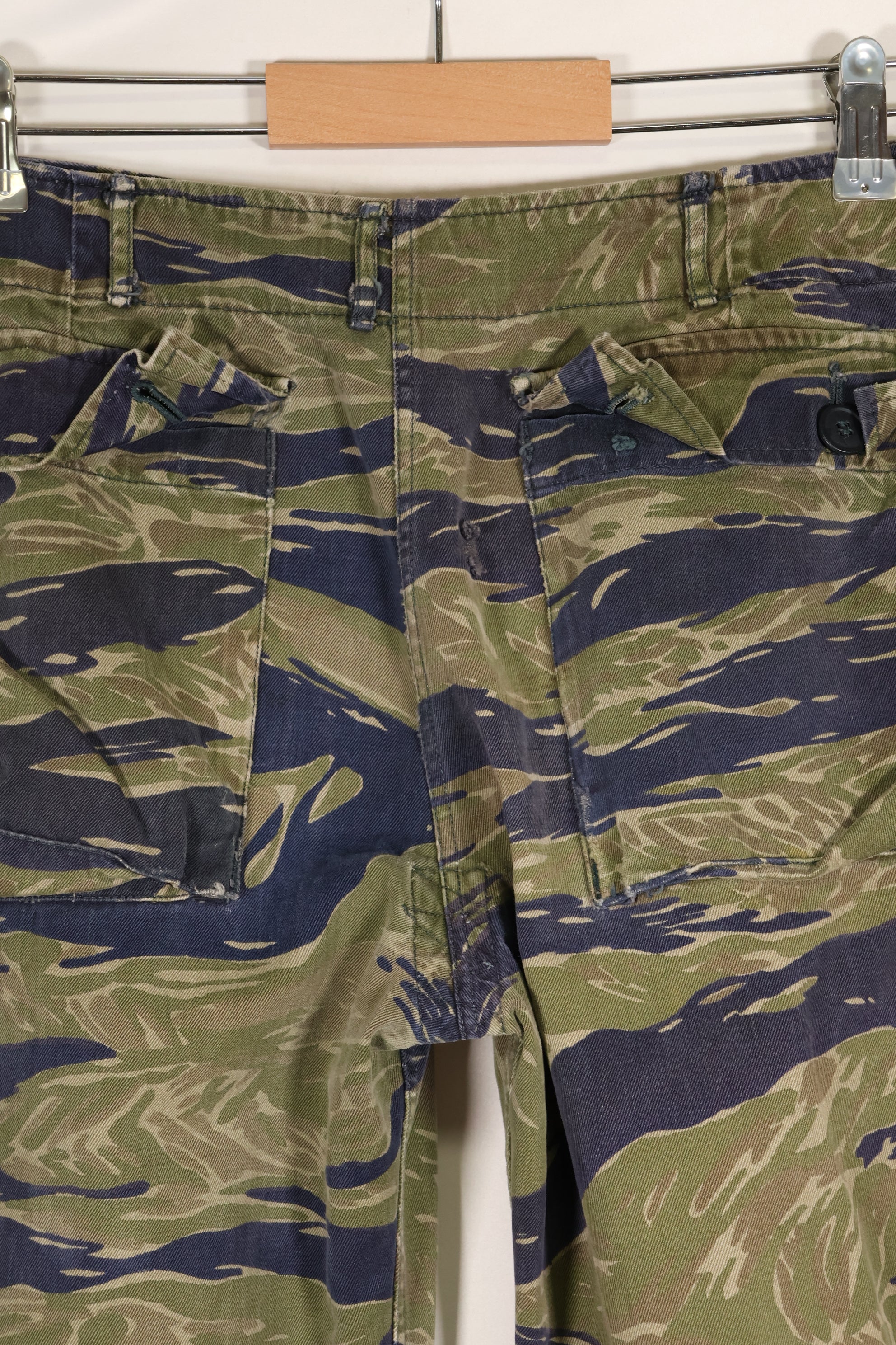 Circa 1970, Made in Okinawa, TO78, Silver Tiger Pattern, Tiger Stripe Pants, Used