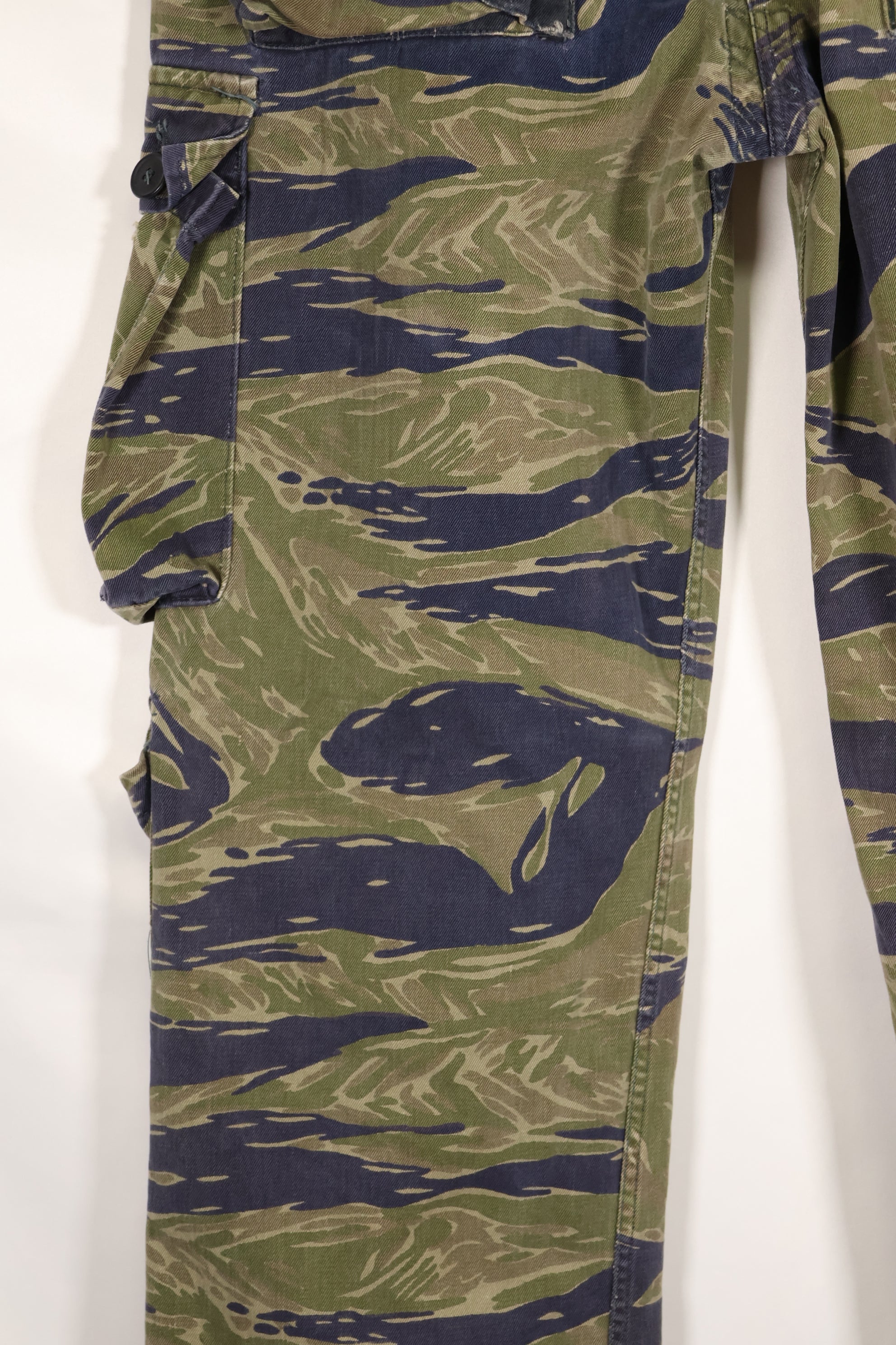 Circa 1970, Made in Okinawa, TO78, Silver Tiger Pattern, Tiger Stripe Pants, Used