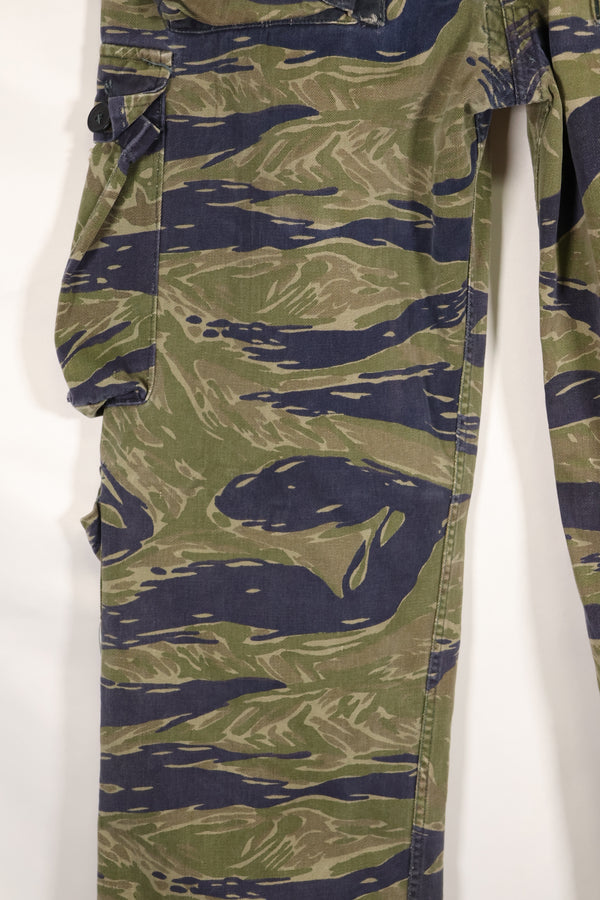 Circa 1970, Made in Okinawa, TO78, Silver Tiger Pattern, Tiger Stripe Pants, Used