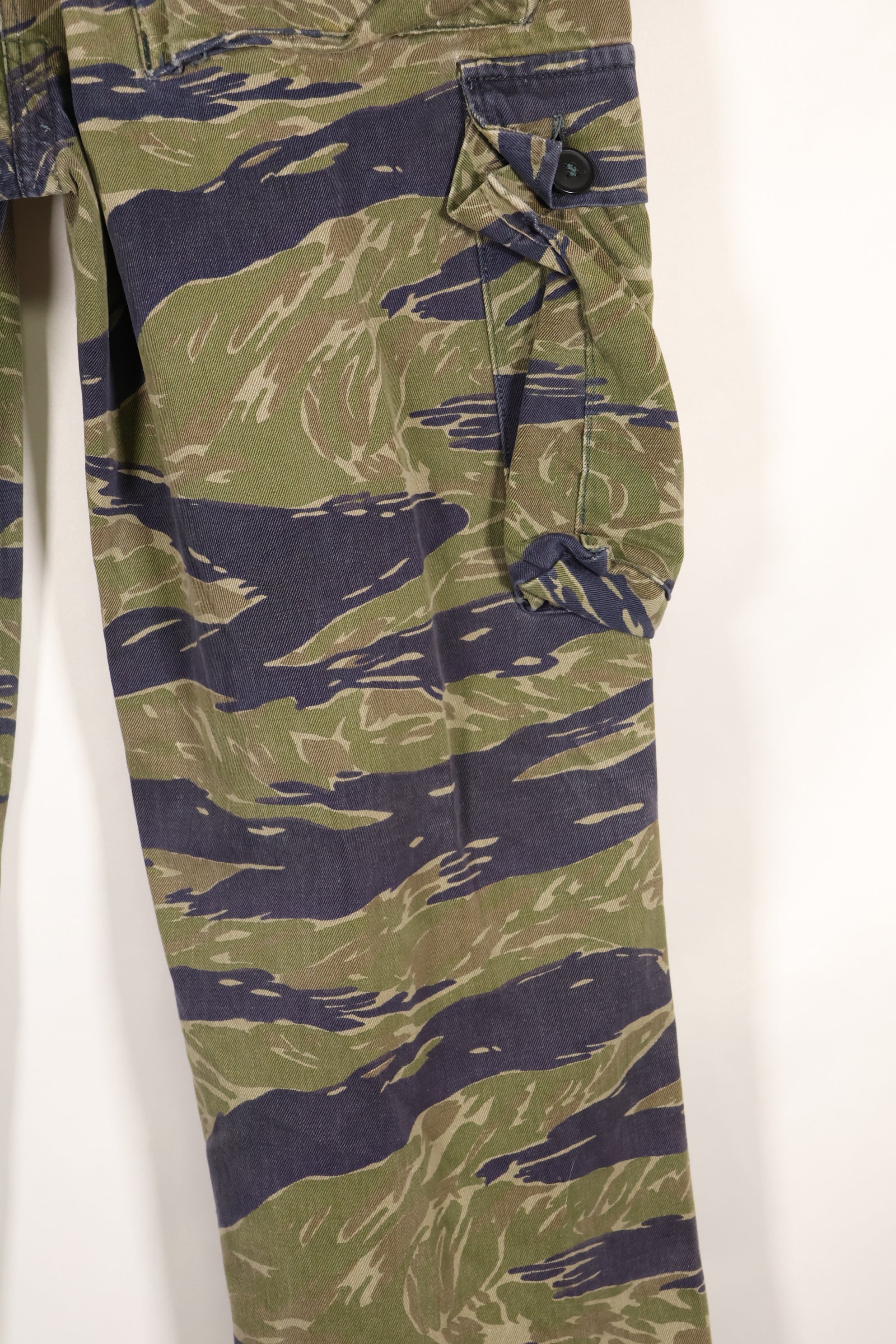 Circa 1970, Made in Okinawa, TO78, Silver Tiger Pattern, Tiger Stripe Pants, Used