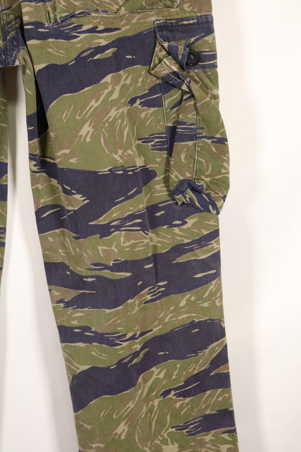 Circa 1970, Made in Okinawa, TO78, Silver Tiger Pattern, Tiger Stripe Pants, Used