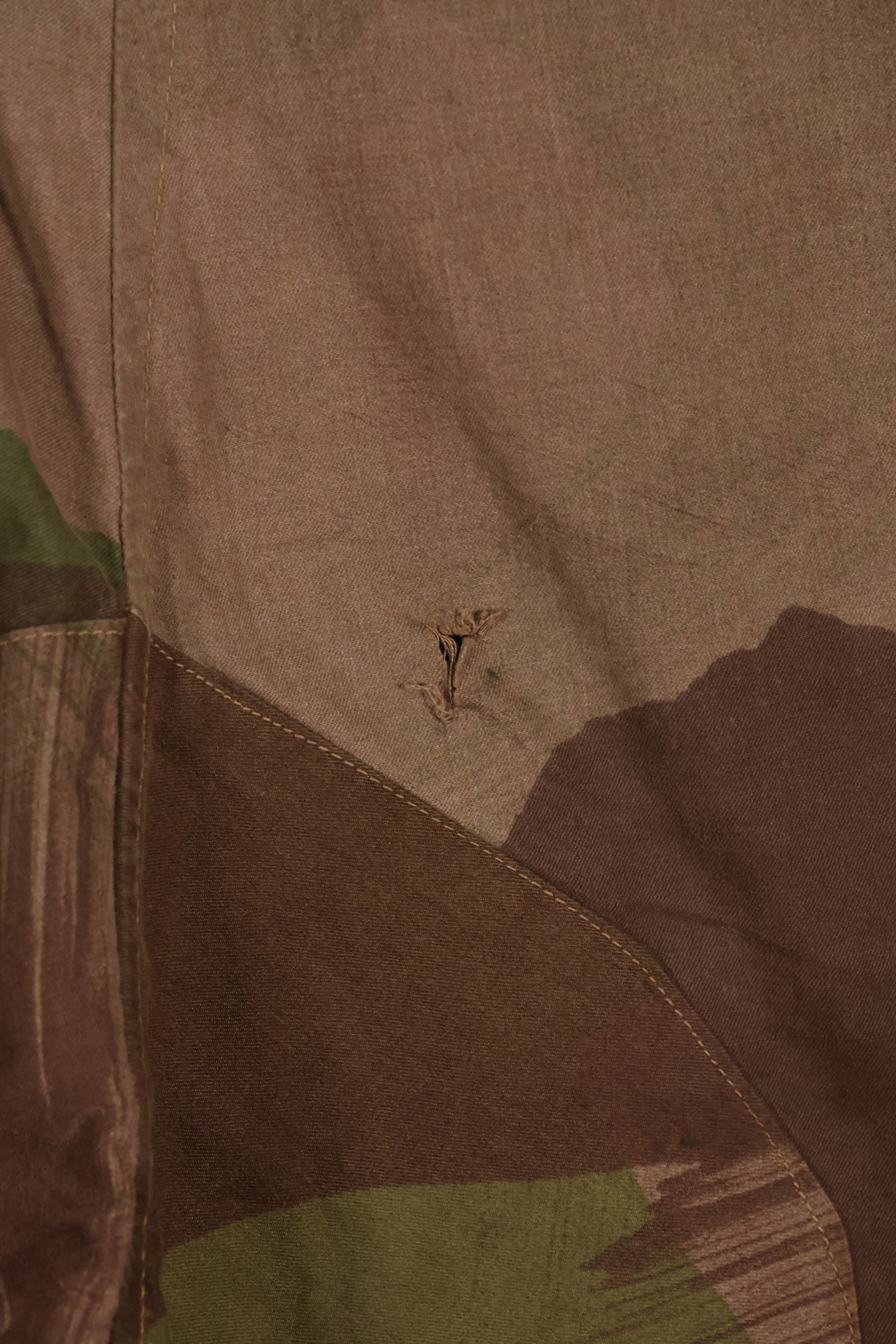 Real British Army SAS Trousers WINDPROOF Camouflage Pants Size No. Unknown Large Used