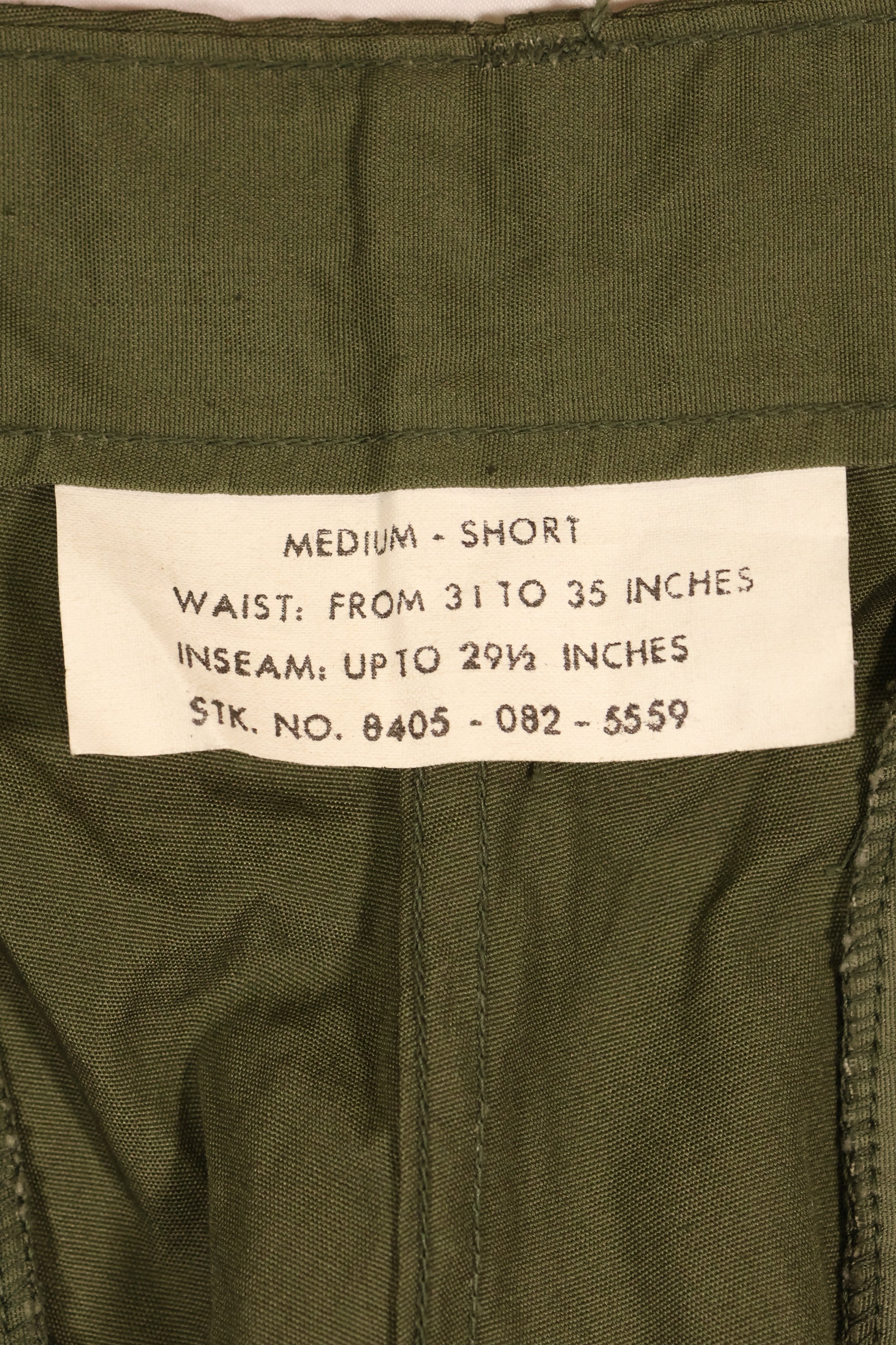 Circa 1965, M-S, Deadstock, 2nd Model Jungle Fatigue Pants, in good condition　
