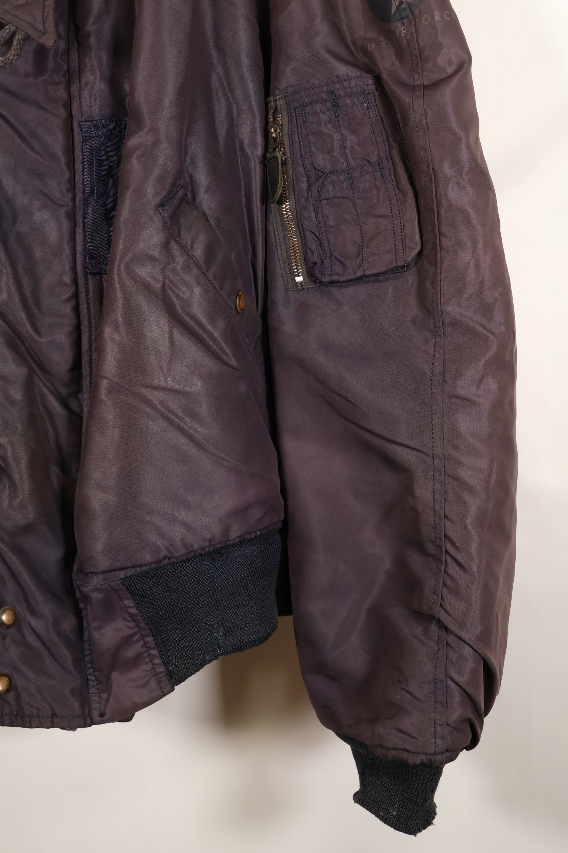 1950s LARGE U.S. Air Force N2-A Flight Jacket (Modified Hood) - Used