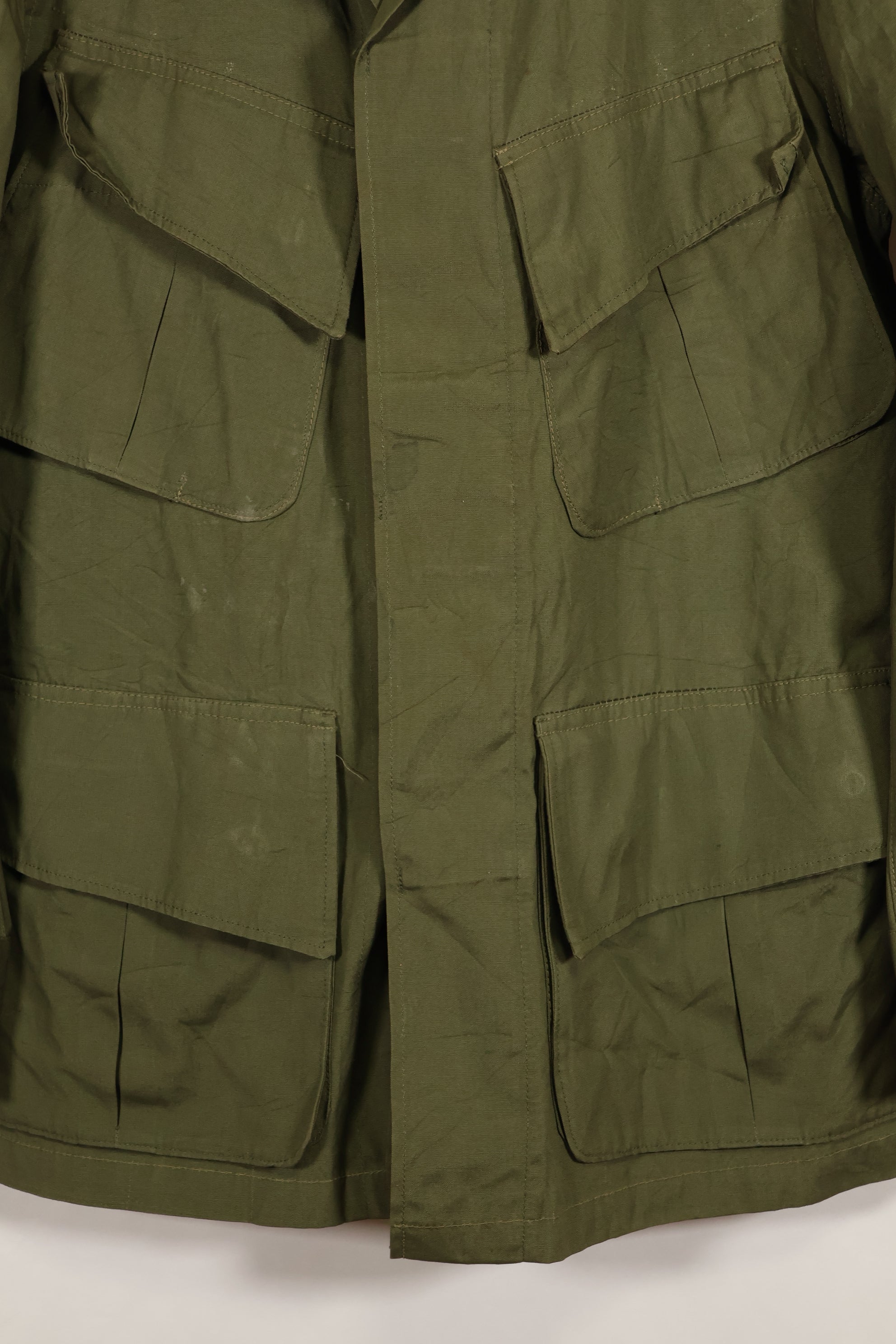 Circa 1965-1966 2nd Model Jungle Fatigue Jacket in good condition, missing size tag.