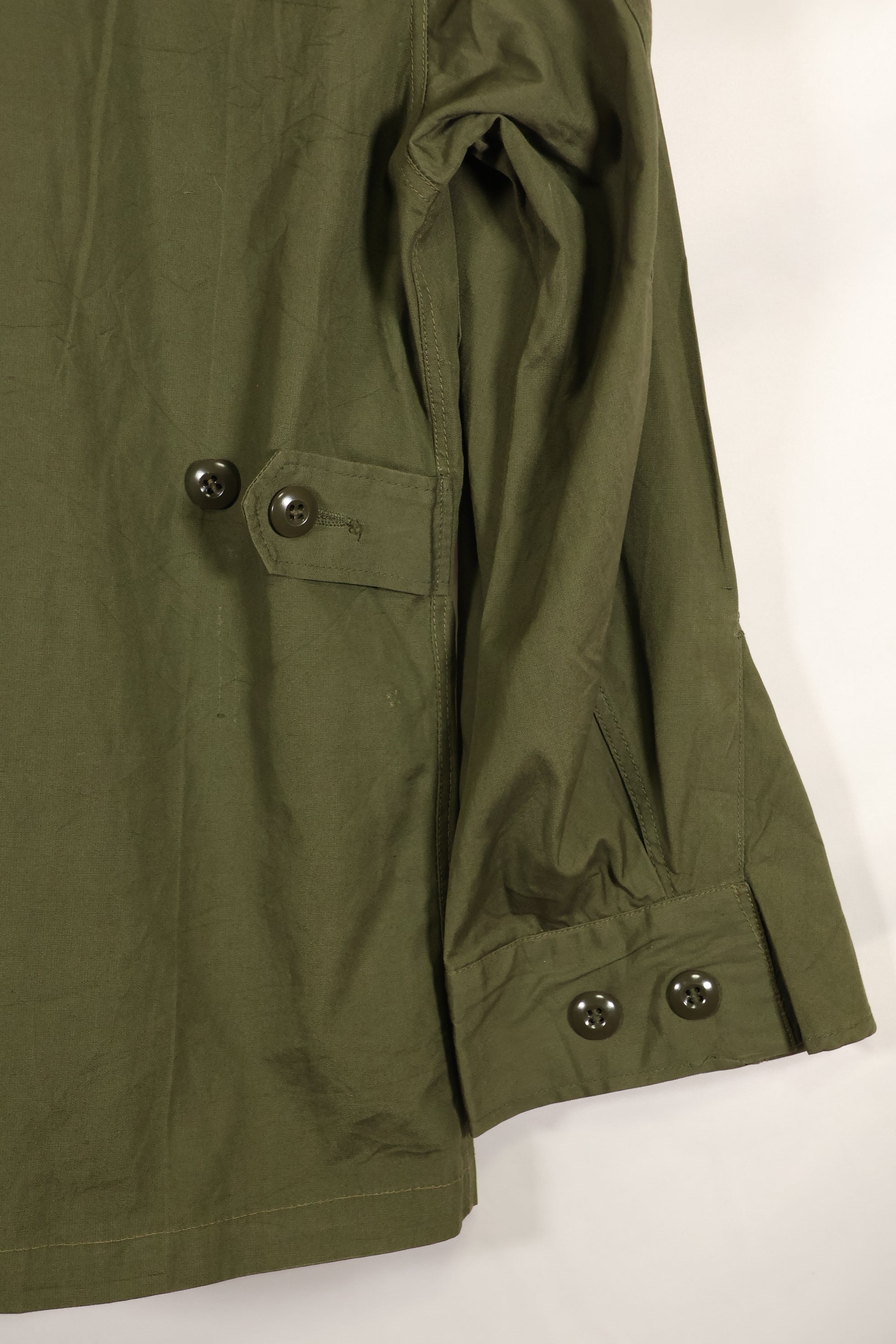 Circa 1965-1966 2nd Model Jungle Fatigue Jacket in good condition, missing size tag.