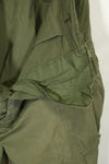 1964 Contract 1st Model Jungle Fatigue Pants, L-R, stained, repaired, used.