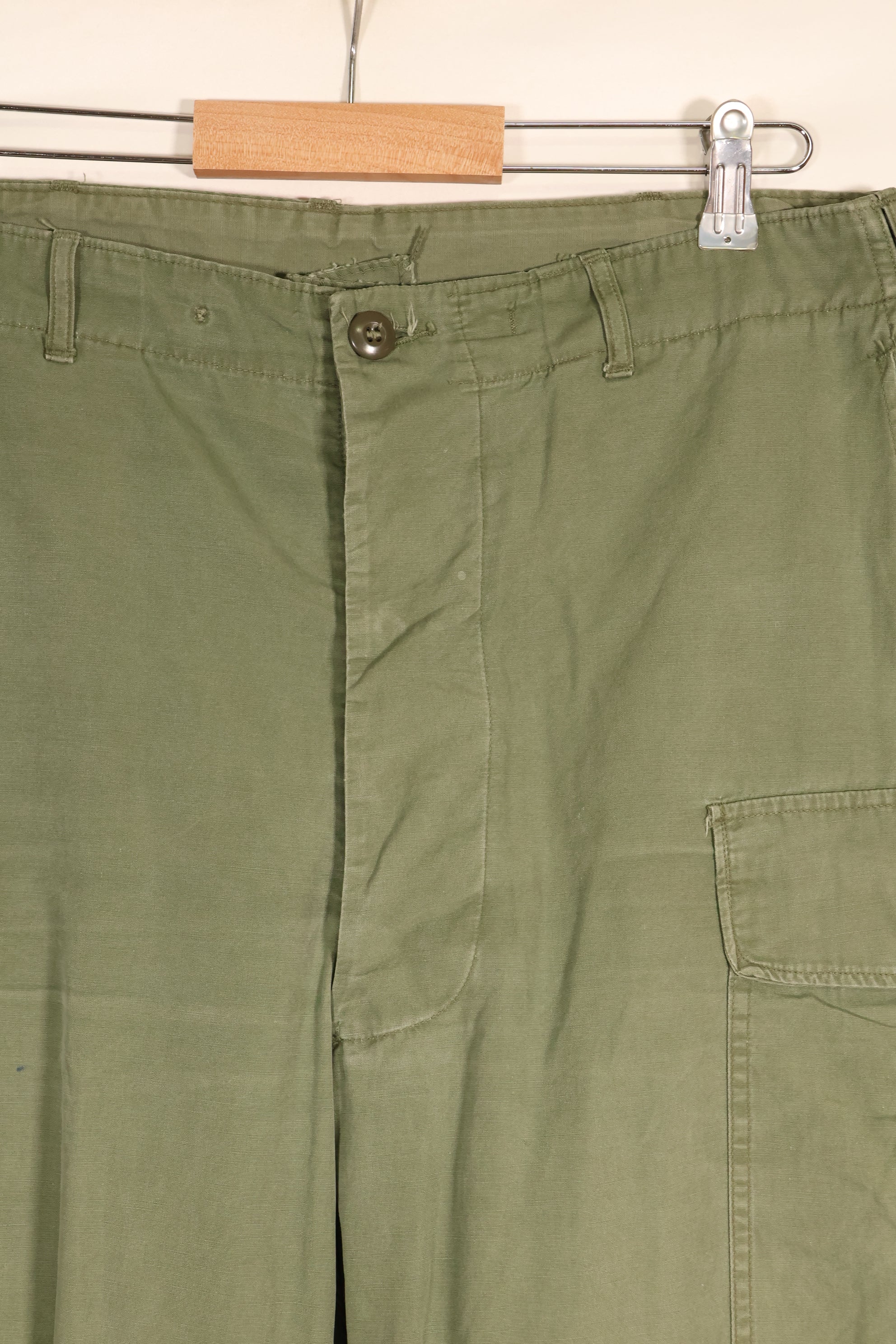 1963 Contract—Presumed M-S 1st Model Jungle Fatigue Pants—Faded—Used