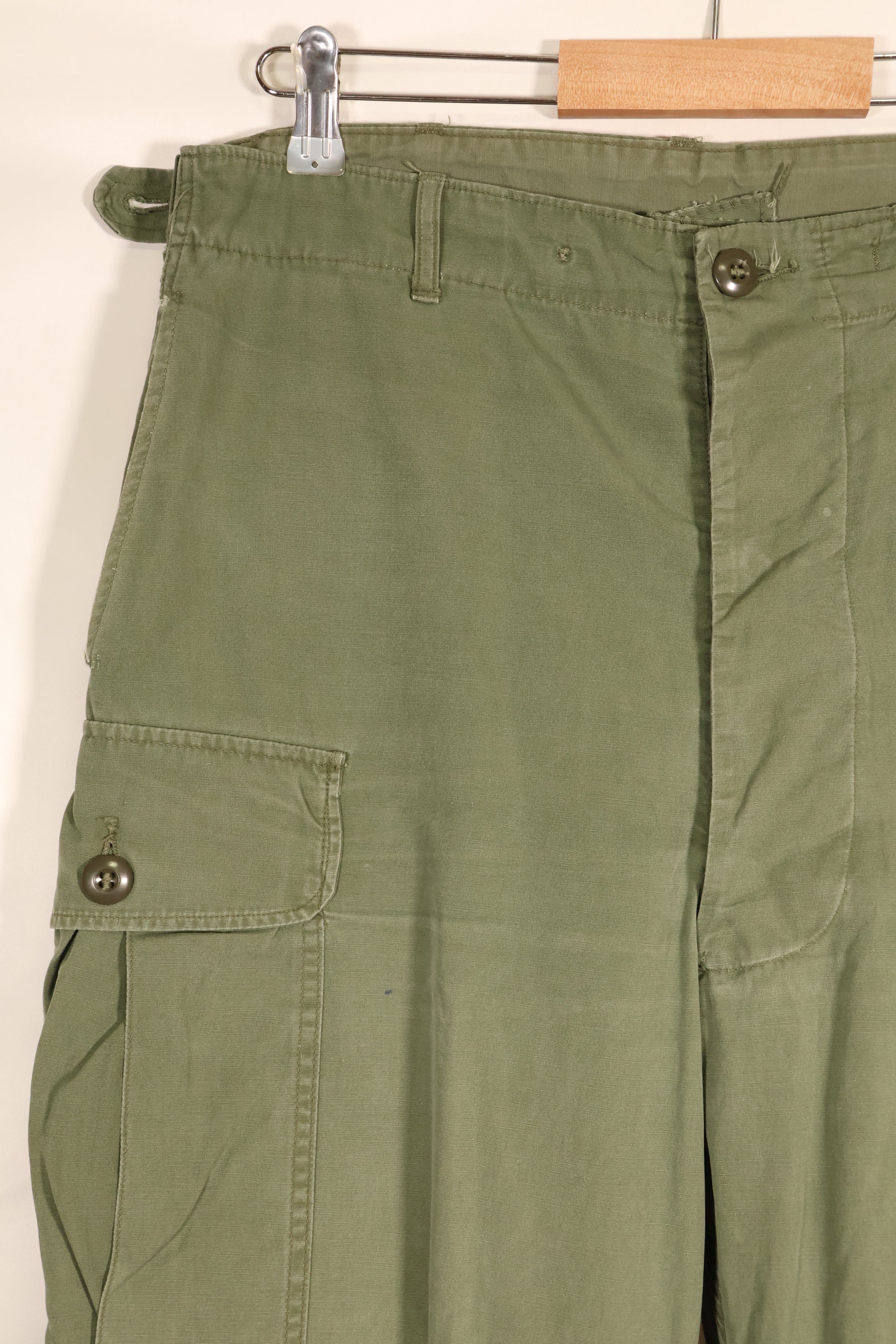 1963 Contract—Presumed M-S 1st Model Jungle Fatigue Pants—Faded—Used