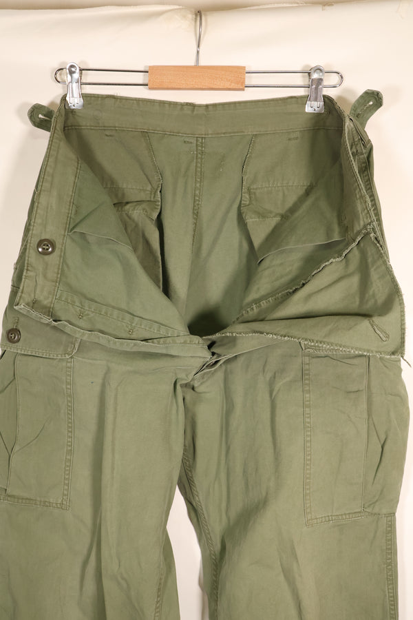 1963 Contract—Presumed M-S 1st Model Jungle Fatigue Pants—Faded—Used