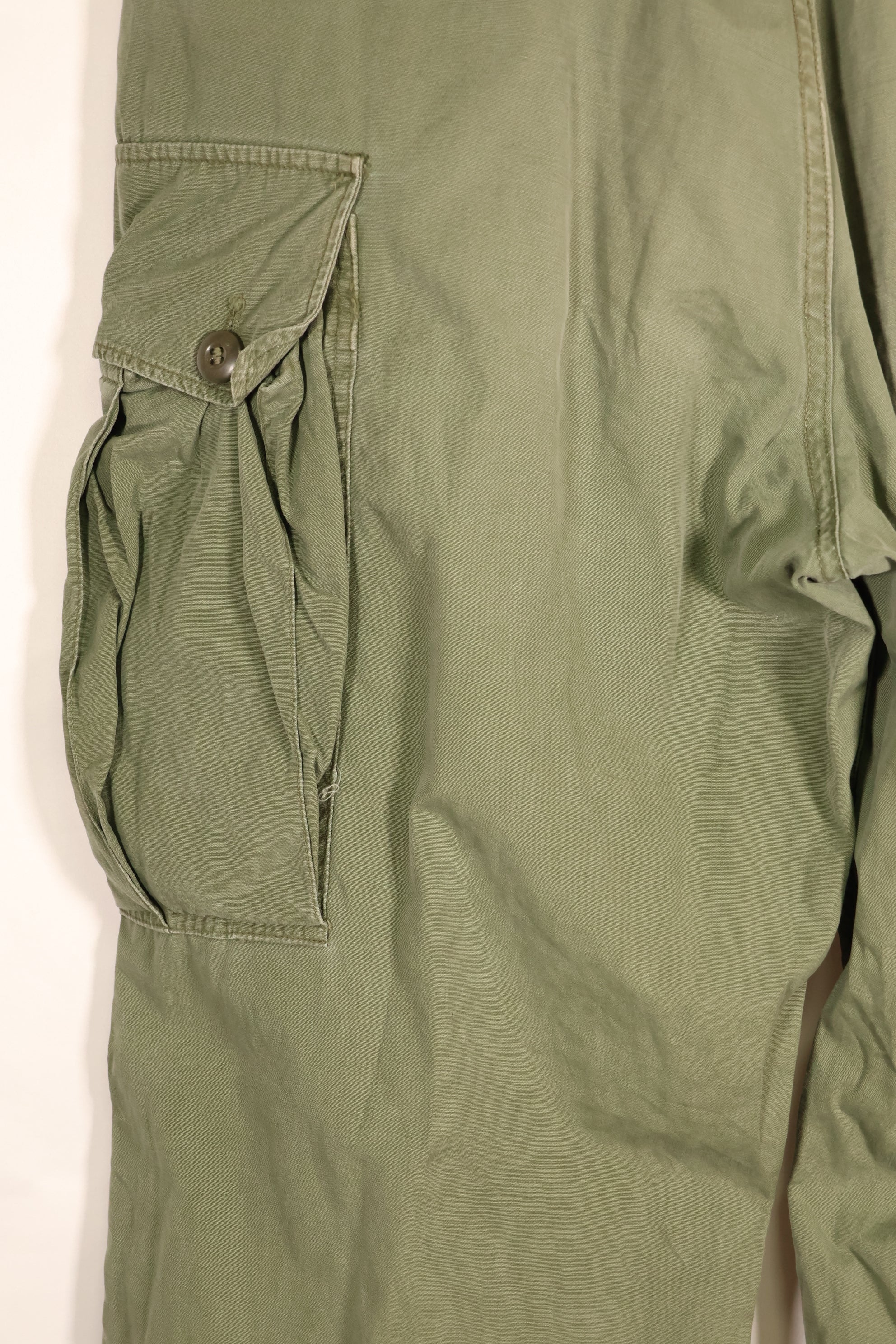 1963 Contract—Presumed M-S 1st Model Jungle Fatigue Pants—Faded—Used