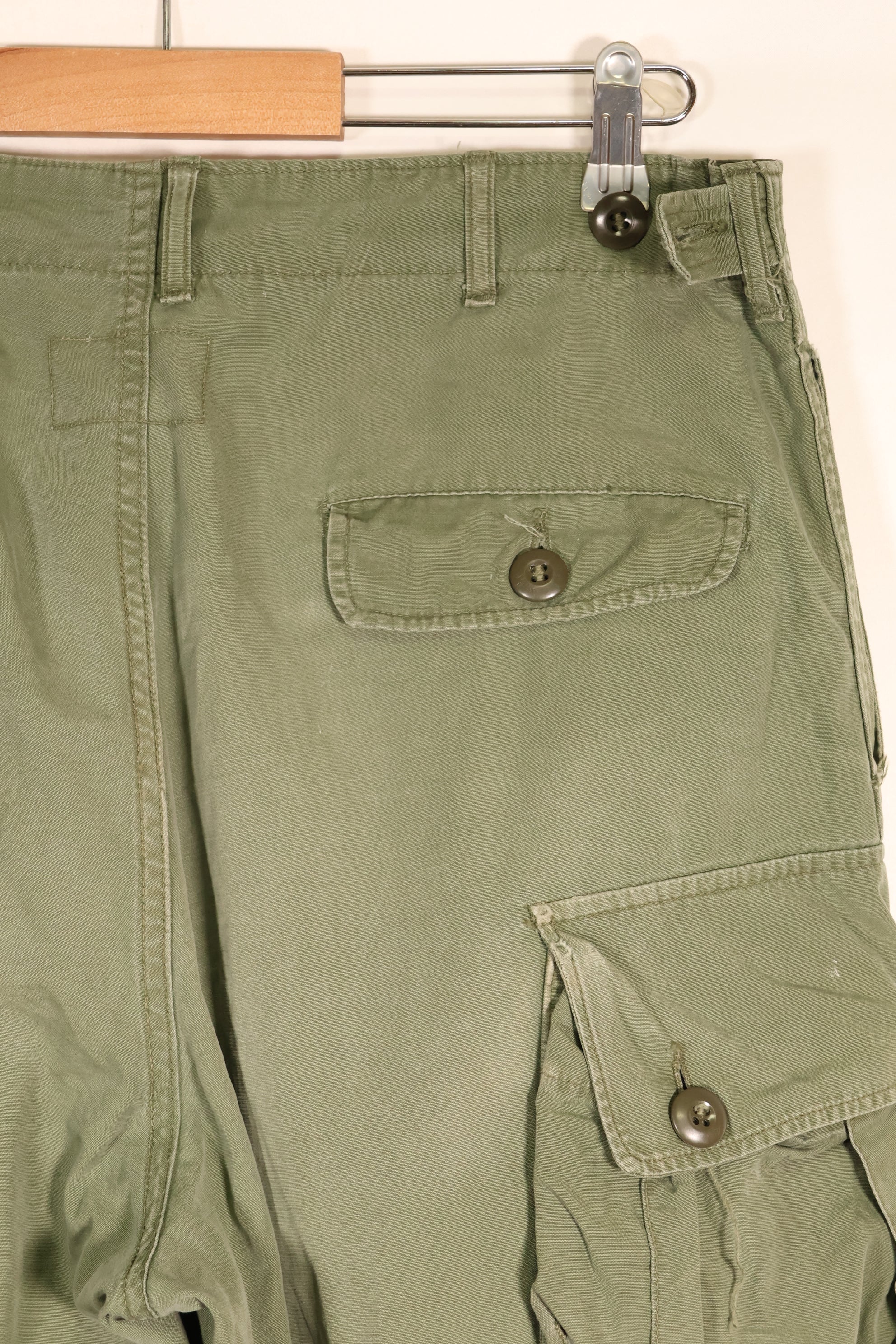 1963 Contract—Presumed M-S 1st Model Jungle Fatigue Pants—Faded—Used
