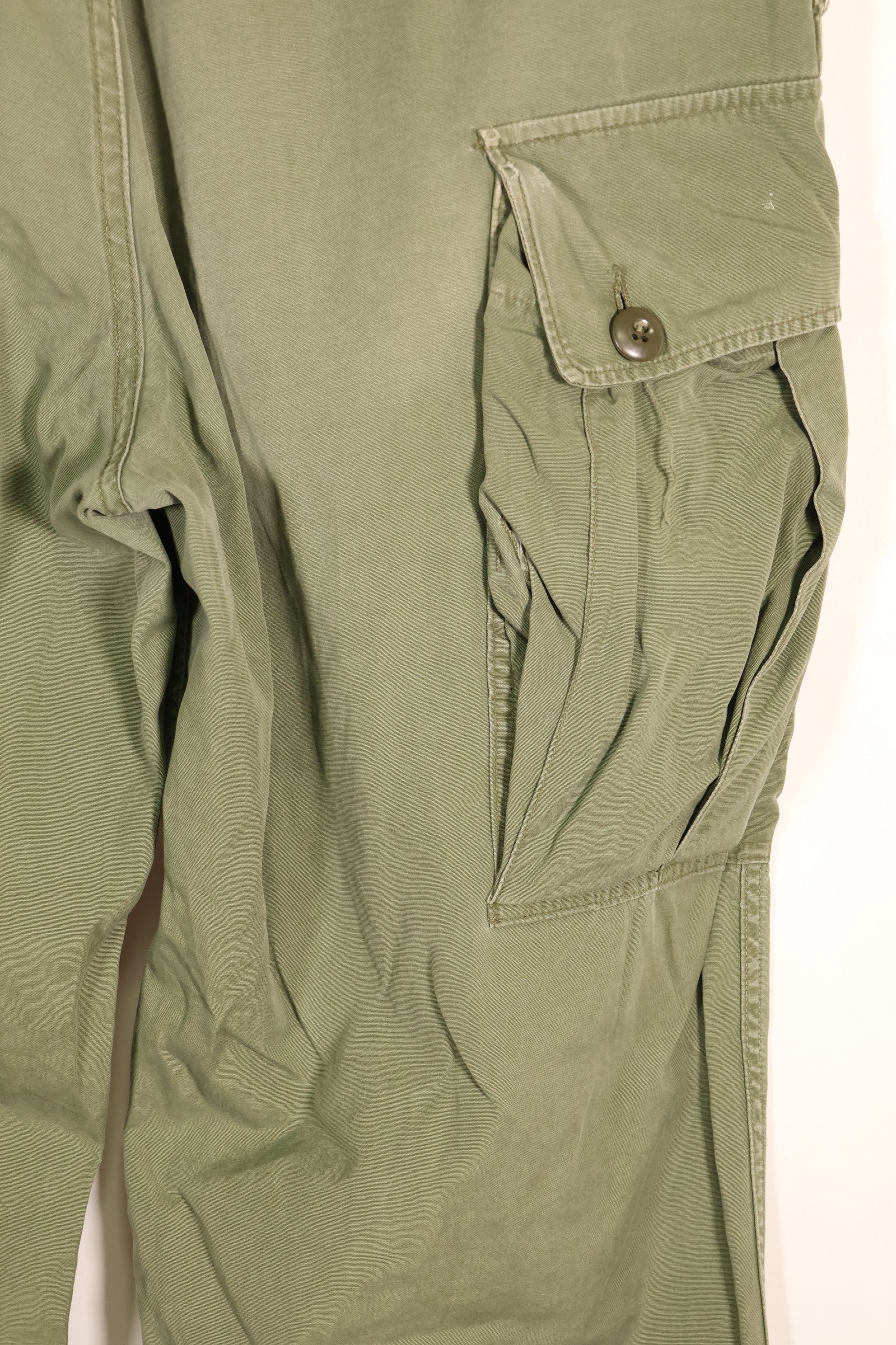 1963 Contract—Presumed M-S 1st Model Jungle Fatigue Pants—Faded—Used