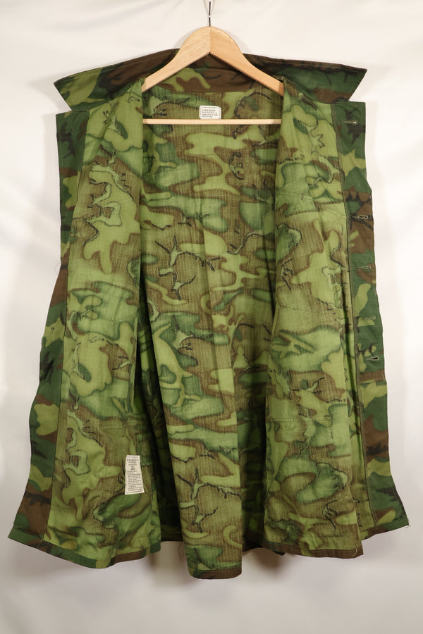1970 Contract Deadstock X-L-R ERDL Green Leaf Camouflage Jungle Fatigue Jacket