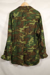 1970 Contract Deadstock X-L-R ERDL Green Leaf Camouflage Jungle Fatigue Jacket