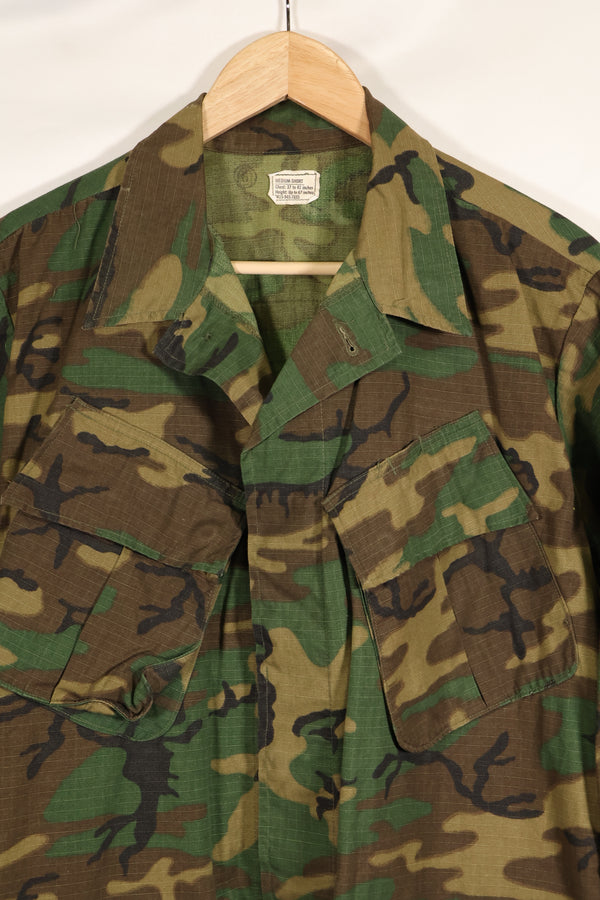 Actual 1969 M-S Ripstop ERDL Fatigue Jacket Brown Leaf Used