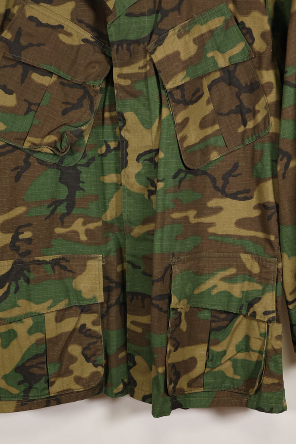 Actual 1969 M-S Ripstop ERDL Fatigue Jacket Brown Leaf Used