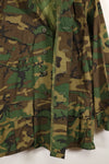 Actual 1969 M-S Ripstop ERDL Fatigue Jacket Brown Leaf Used