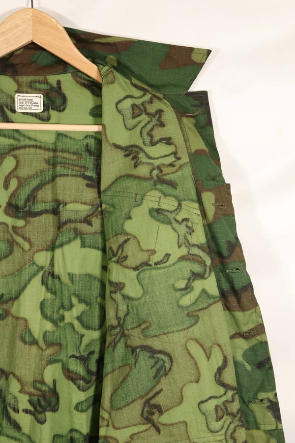 1968 Contract Deadstock M-S ERDL Green Leaf Camouflage Jungle Fatigue Jacket