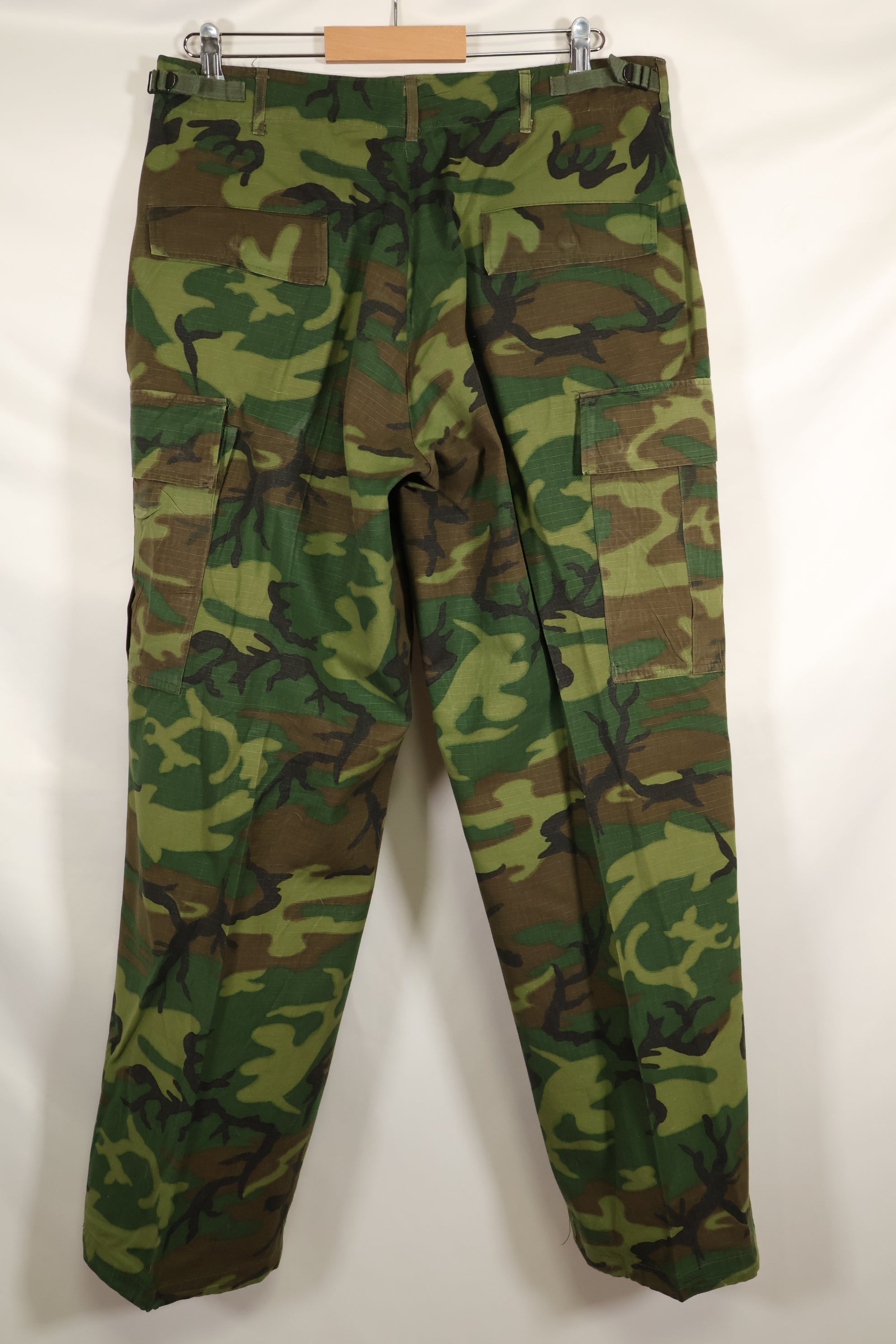 1968 Contract Ripstop ERDL Camouflage Jungle Fatigue Pants M-R Good Condition Used