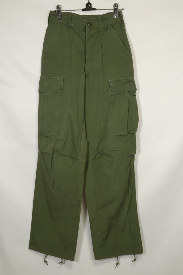 Estimated 1967 Contract 3rd Model Non Ripstop Jungle Fatigue Pants X-S-R Used