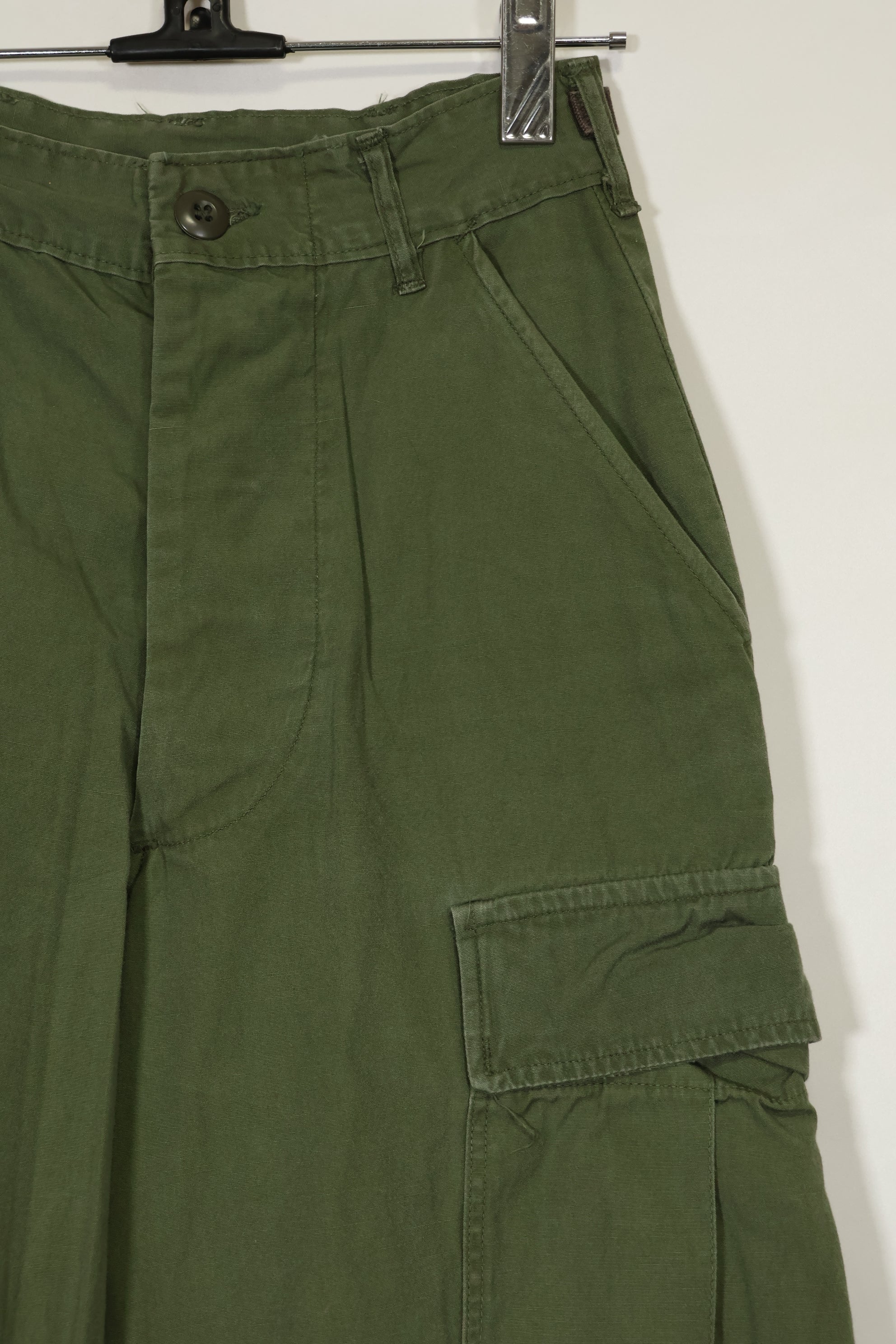 Estimated 1967 Contract 3rd Model Non Ripstop Jungle Fatigue Pants X-S-R Used