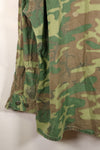 1966~67年頃　推定 L-R　中期プリント　ノンリップ生地　ERDL リーフ迷彩　ジャケット　中古品