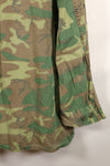 1966~67年頃　推定 L-R　中期プリント　ノンリップ生地　ERDL リーフ迷彩　ジャケット　中古品