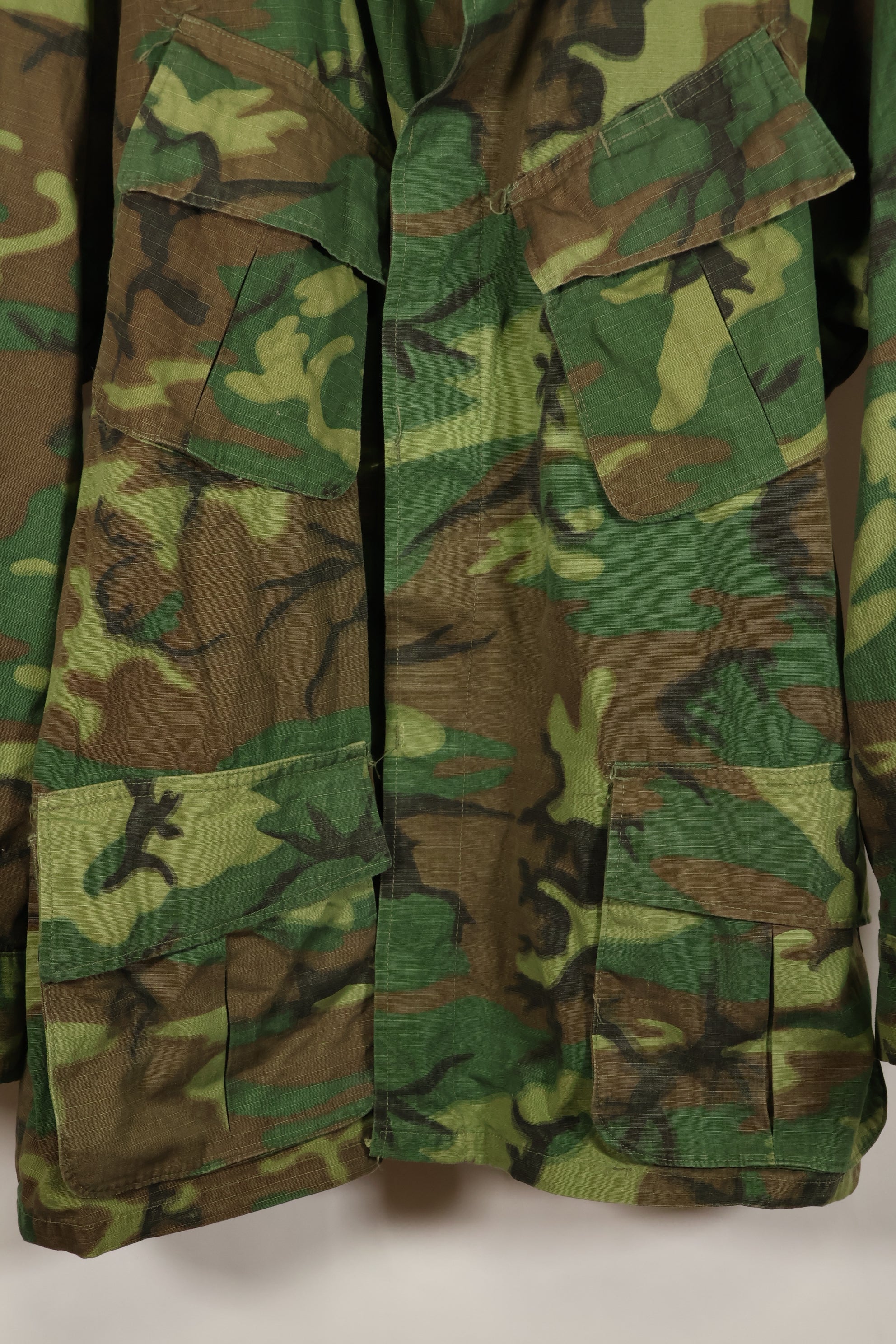 1969 Contract L-S Ripstop ERDL Camo Jungle Fatigue Jacket (Used)