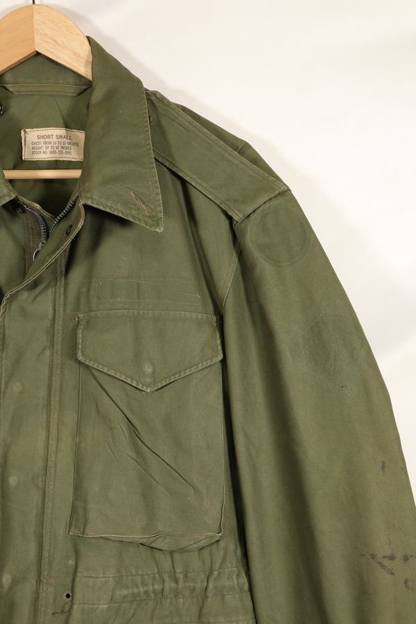 1960 Contract S-S U.S. Army M51 Field Jacket, stained, used.
