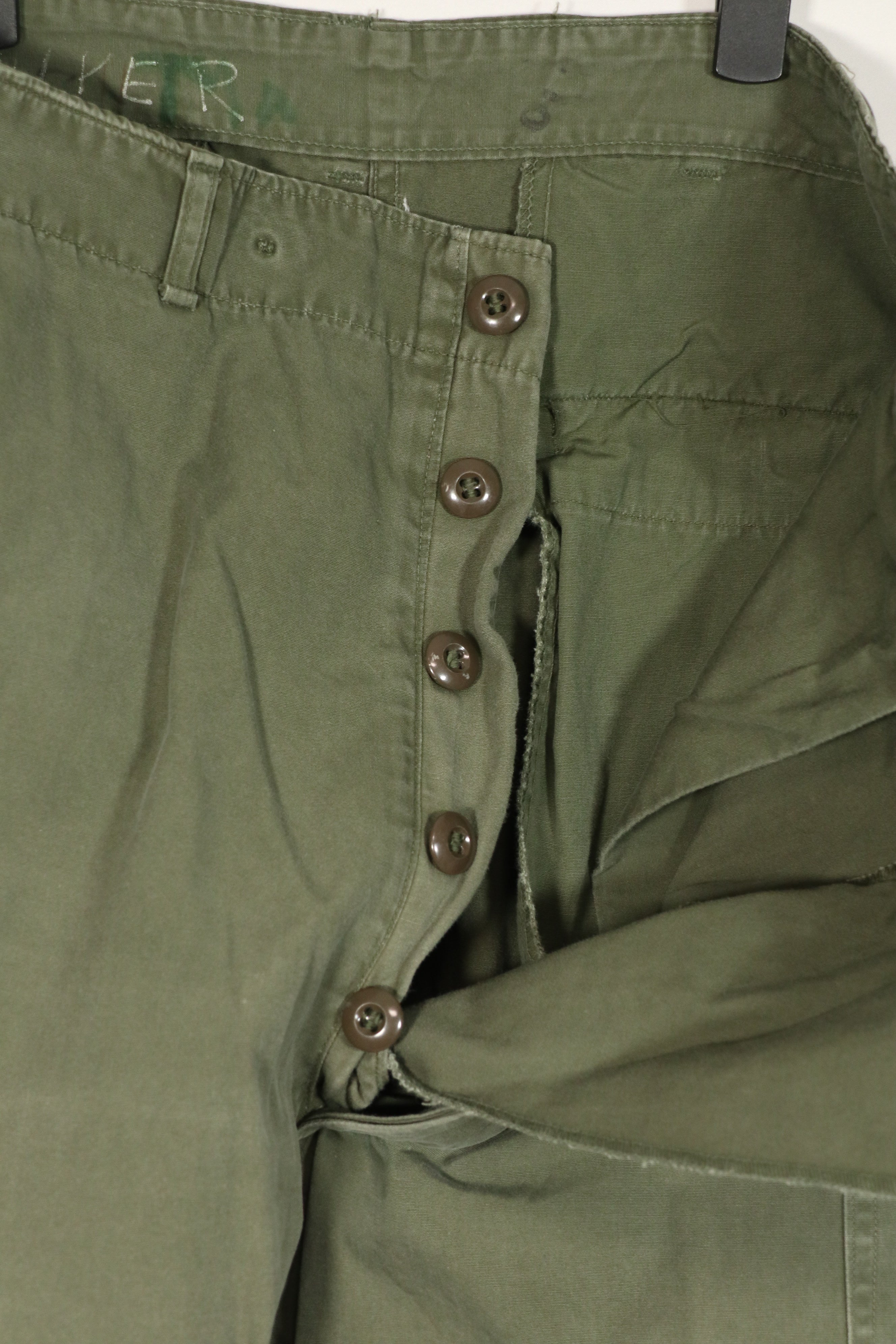 Real 1964 1ST MODEL Jungle Fatigue M-R Pants Used A