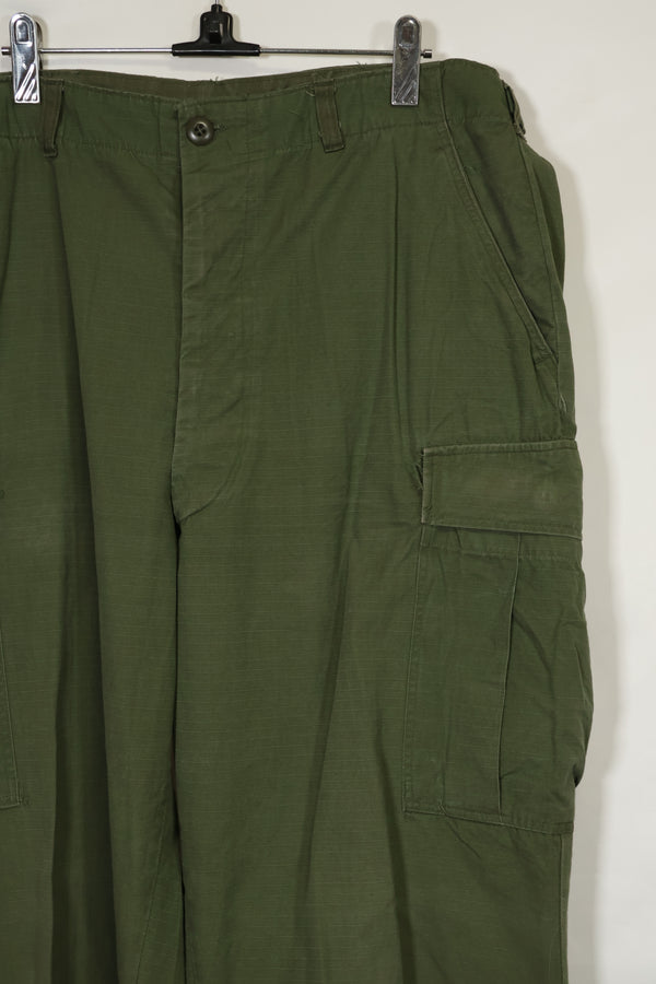 1967 Contract 4th Model Ripstop Jungle Fatigue Pants L-L Used