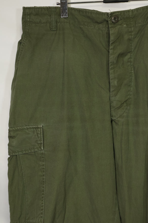 Estimated 1967 Contract 3rd Model Non Ripstop Jungle Fatigue Pants X-L-R Used