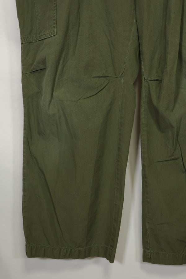 Estimated 1967 Contract 3rd Model Non Ripstop Jungle Fatigue Pants X-L-R Used