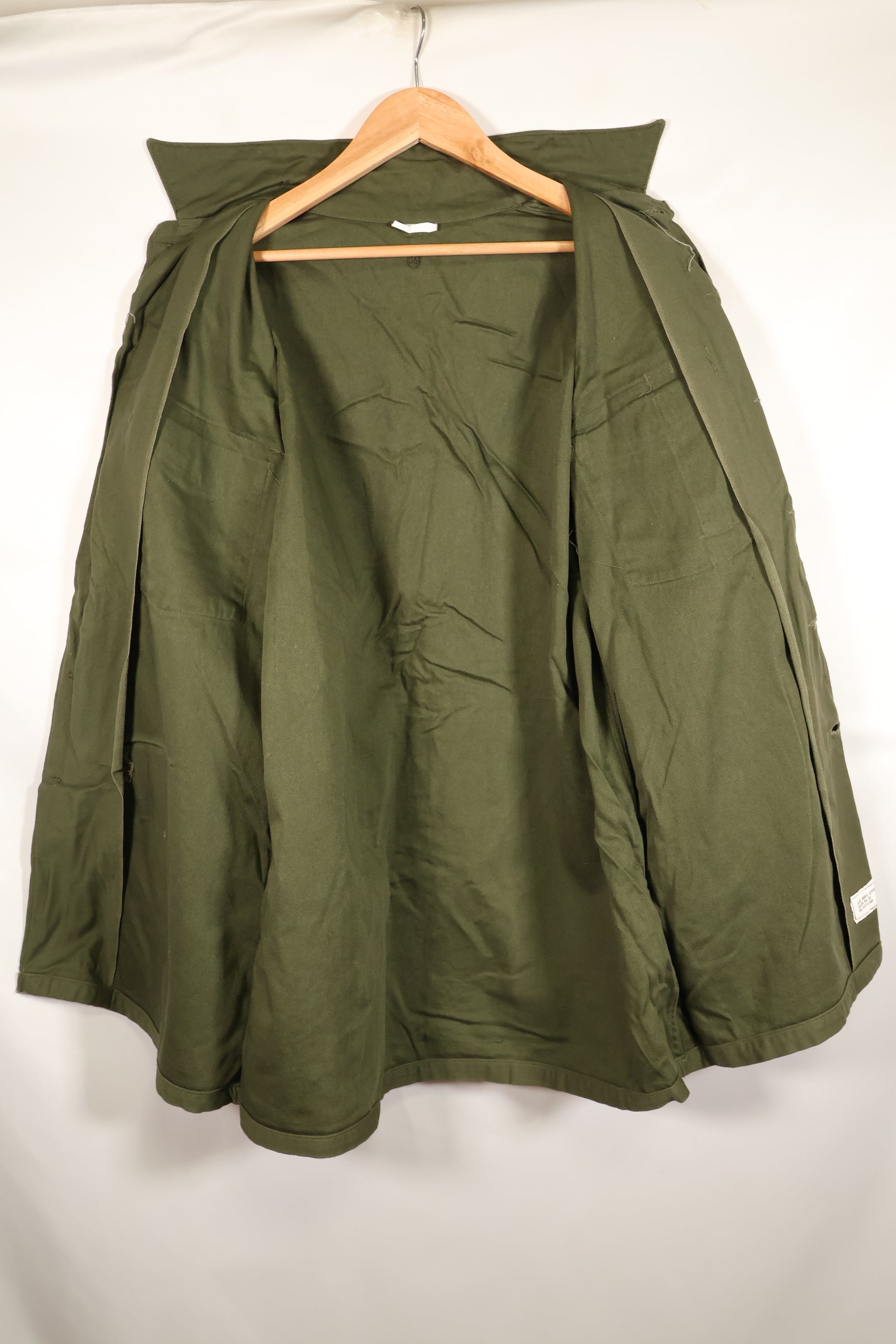 1967年契約　16 1/2 x 36　アメリカ軍　OG-107　ユーティリティシャツ　状態良い　中古品