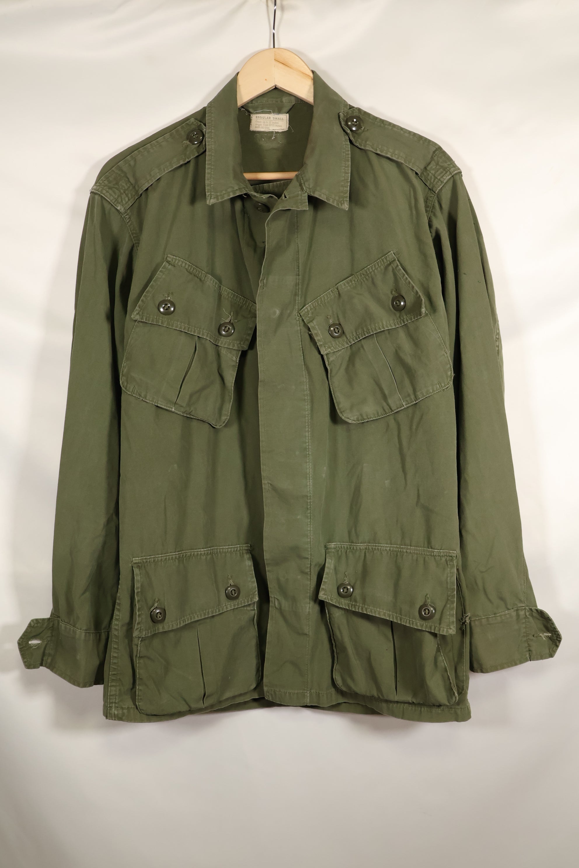 1963 Contract S-R 1st Model Jungle Fatigue Jacket Used Film Company Release