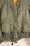 1964 Contract, LARGE, U.S. Air Force (USAF), MA-1, Intermediate Flight Jacket, Used